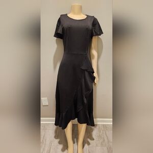 Chic One Shoulder Black Dress